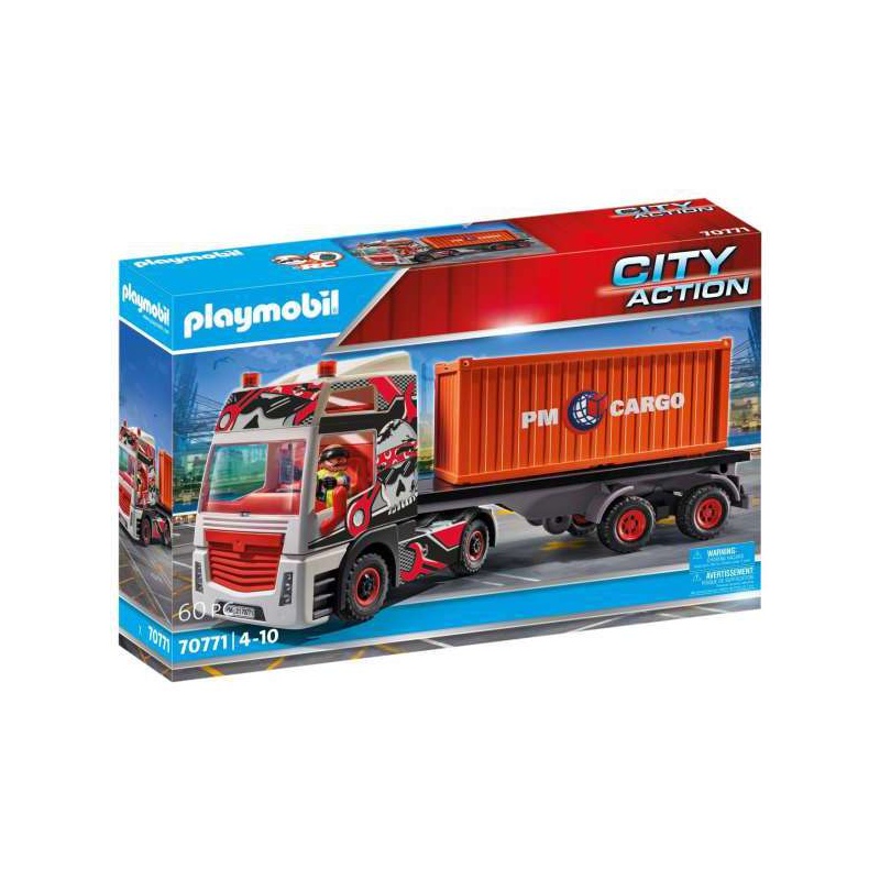 Playmobil Φορτηγό Μεταφοράς Container (70771)