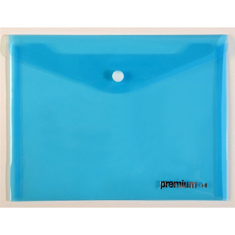 Φάκελος PP Κουμπί Premium A4 
Γαλάζιο  (26378)