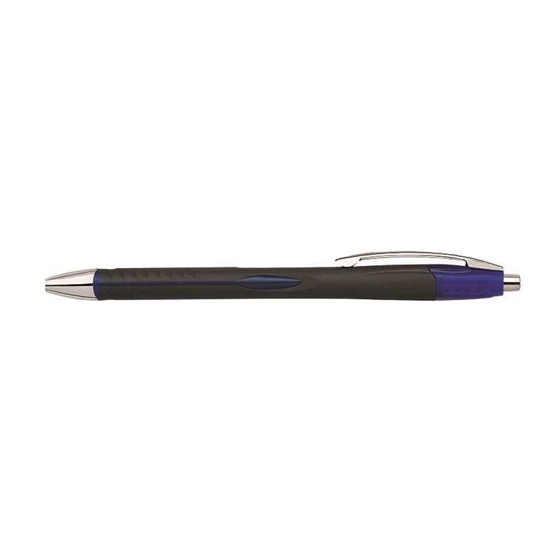 Στυλό Aerogrip Steel διαρκείας με κουμπί μύτη medium 1,0mm Μπλε    (32536)
