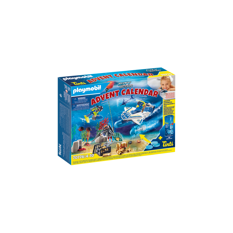 Playmobil Χριστουγεννιάτικο Ημερολόγιο - Υποβρύχια αποστολή Αστυνομίας (70776)