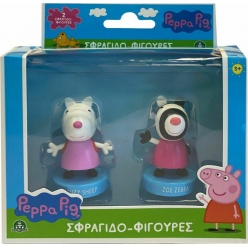 Peppa Pig Φιγούρες Με Βάση Σφραγίδα - 4 Σχέδια (PP005000)