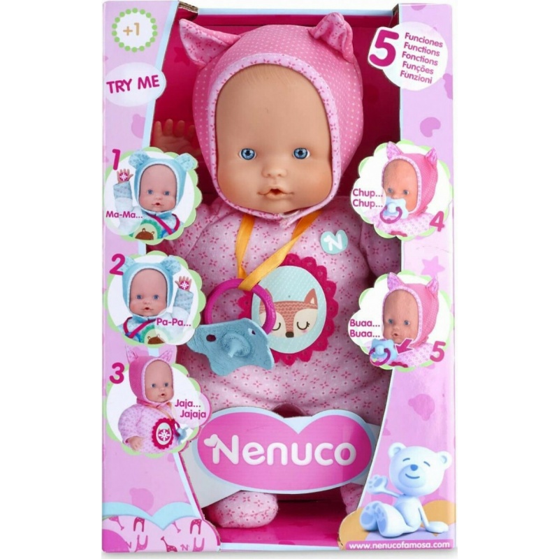 Κούκλα Nenuco Soft με 5 Λειτουργίες (700014781)