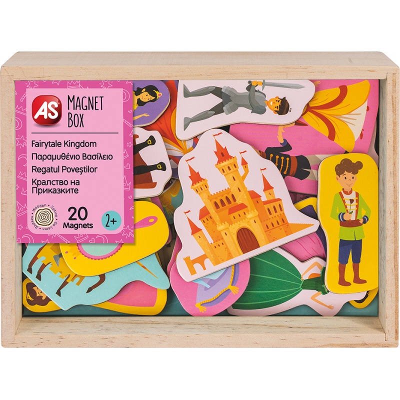 As Company  Magnet Box Wooden Princesses  (1029-64046)