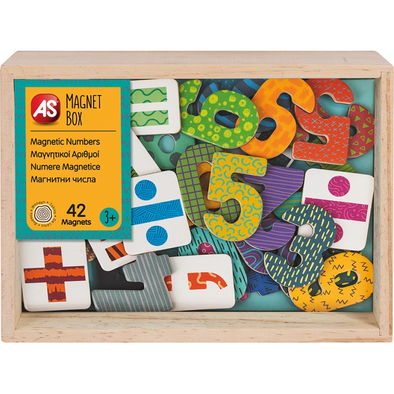 As Company Μαγνητικό Παιχνίδι Magnet Box Wooden Numbers (1029-64051) φωτογραφία