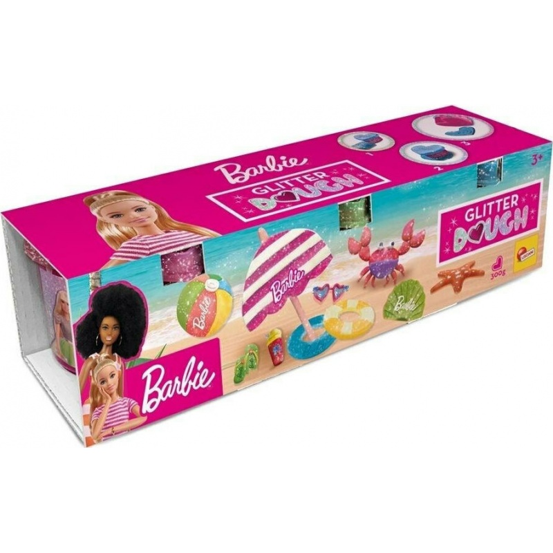 Real Fun Toys Πλαστελίνη Barbie Kit Camper με 3 Βαζάκια Γκλίτερ Καρδιά (17.88836)