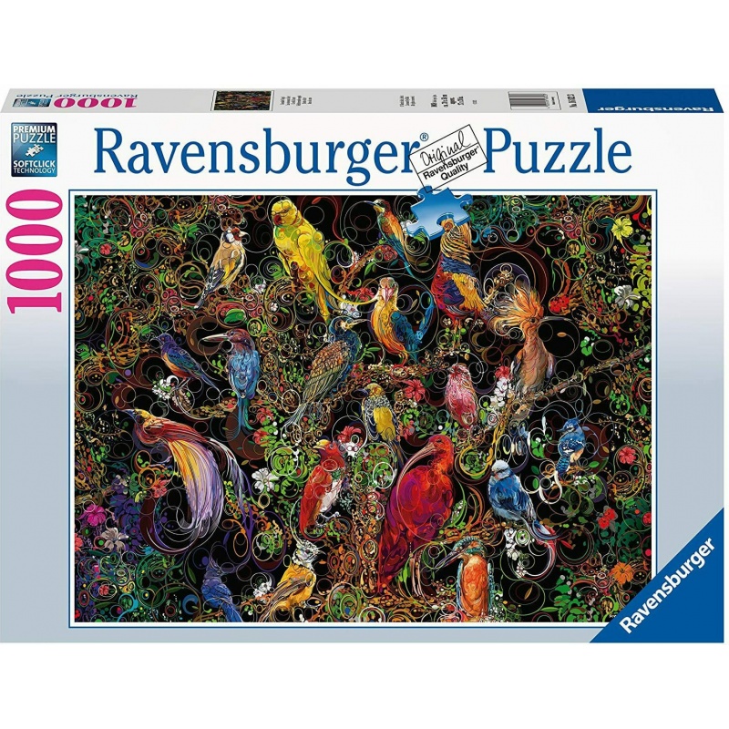Ravensburger Puzzle "Πουλιά Tης Tέχνης" Ravensburger (1000 Kομμάτια) (16832)
