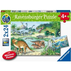 Ravensburger Παζλ 2X24 Τεμ. Δεινόσαυροι (05128)