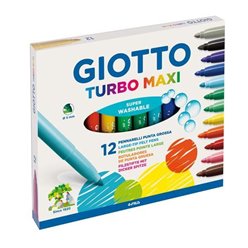 Μαρκαδοροι Χοντροι 12Τεμ Turbo Μαχι Giotto (454000)
