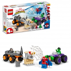 LEGO® Marvel Σπάιντι και οι Φανταστικοί Φίλοι του Αναμέτρηση Χαλκ εναντίον Ράινο με Φορτηγά (10782)