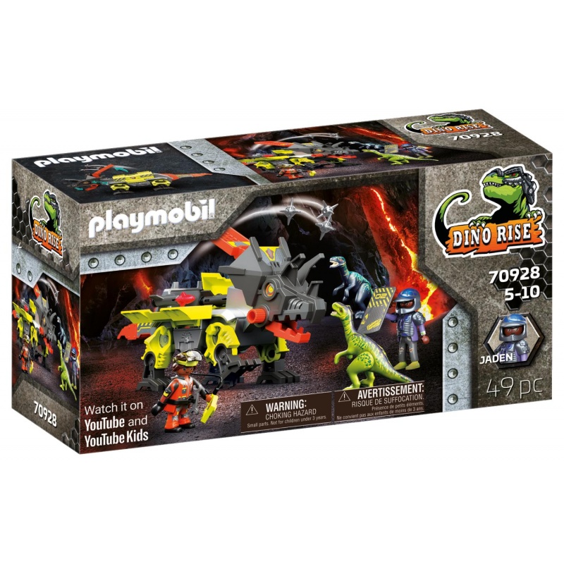 Playmobil Ρομπότ-Δεινόσαυρος και πολεμιστές (70928)