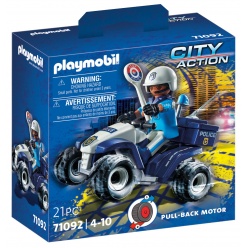 Playmobil Αστυνομικός με γουρούνα 4x4 (71092)