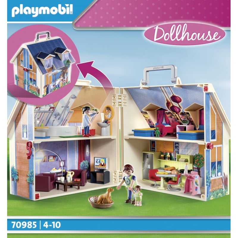 Playmobil Μοντέρνο Κουκλόσπιτο-βαλιτσάκι (70985) φωτογραφία