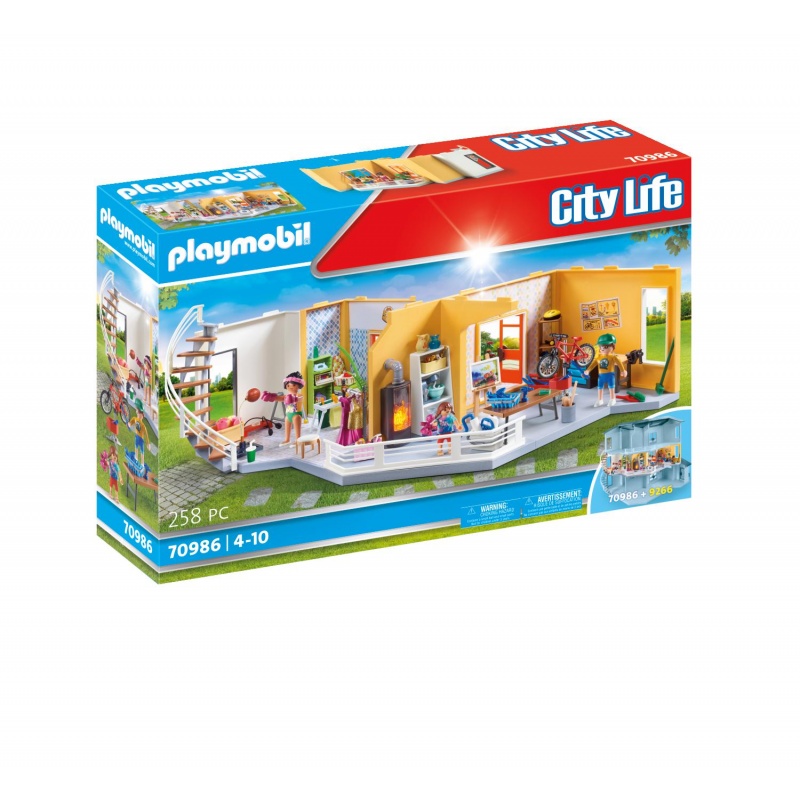 Playmobil Επιπλωμένη επέκταση ορόφου για το Μοντέρνο Σπίτι (70986)