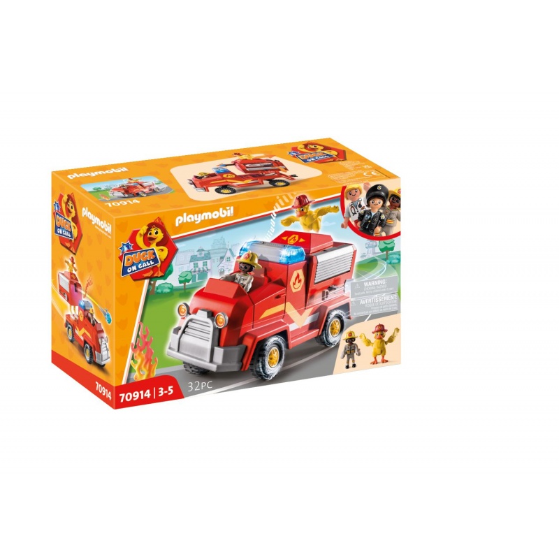 Playmobil DUCK ON CALL -  Όχημα Πυροσβεστικής με κανόνι νερού (70914)