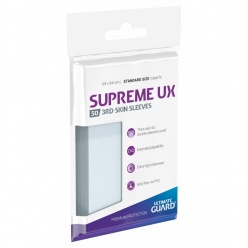 Supreme Ux 3Rd Skin Sleeves Standard Size Transparent 69X94Mm 50 Sleeves (UGD011116)
