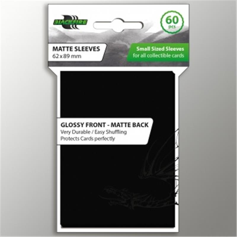 Καρτες Θηκες Black Matte Sleeves Small Sized 62X89Mm 60Pcs (BF03945)