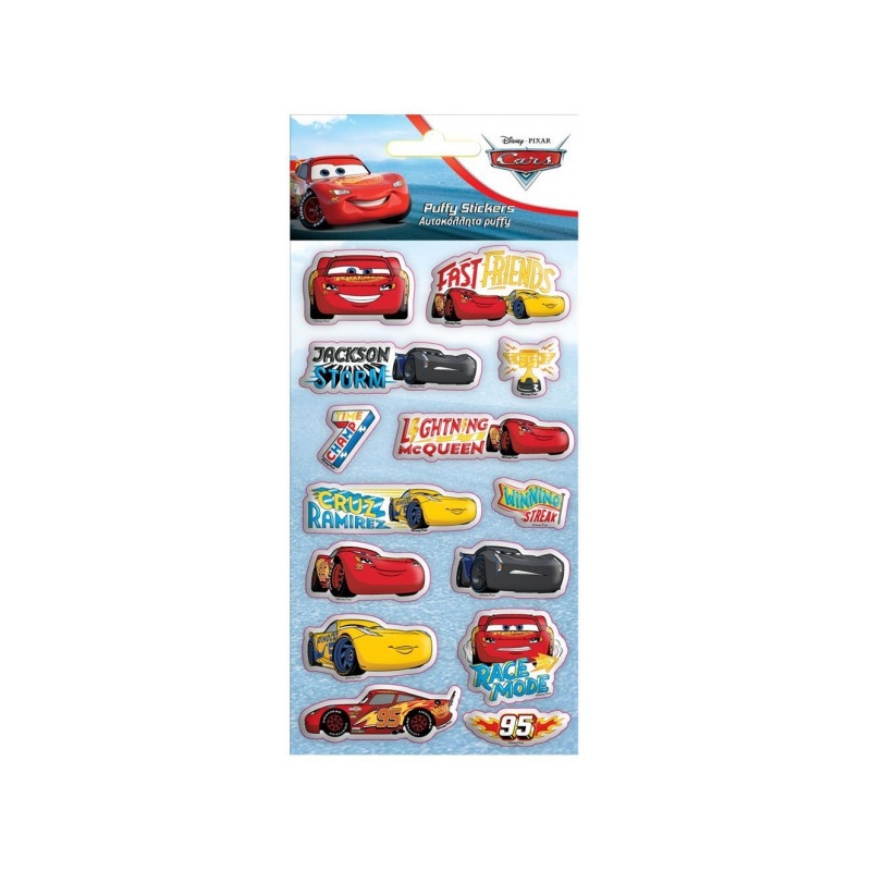 Αυτοκόλλητα Puffy Disney Cars 10x22 εκ.  (000562873)