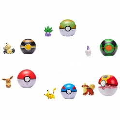 Pokemon - Poke Ball Clip N Go Με Φιγούρα W7 - 6 Σχέδια (JW095057-B)