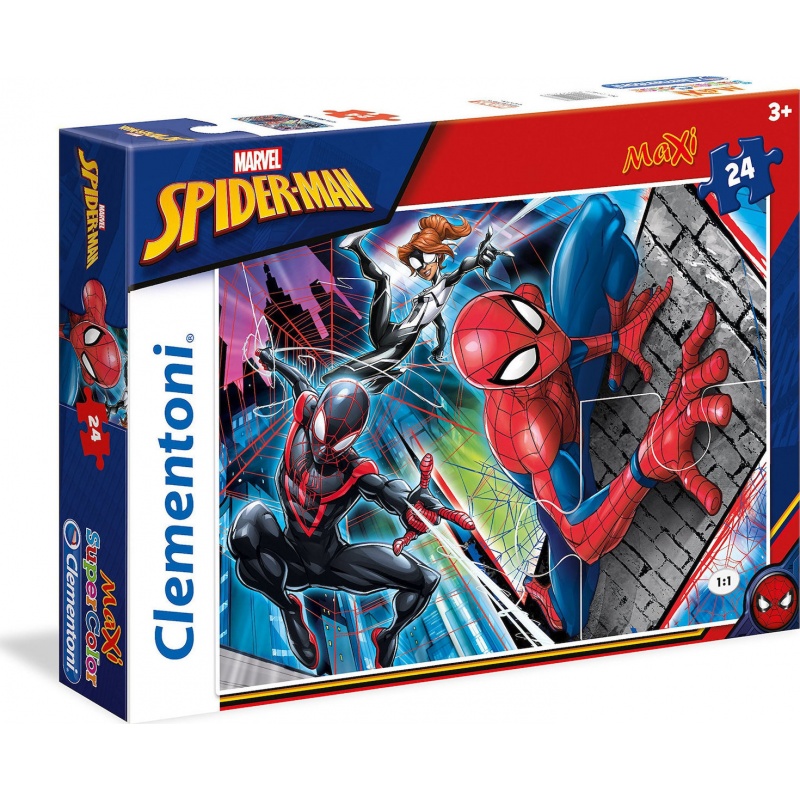 Clementoni Παιδικό Παζλ Maxi Super Color SpiderMan 24 τμχ (1200-24497)