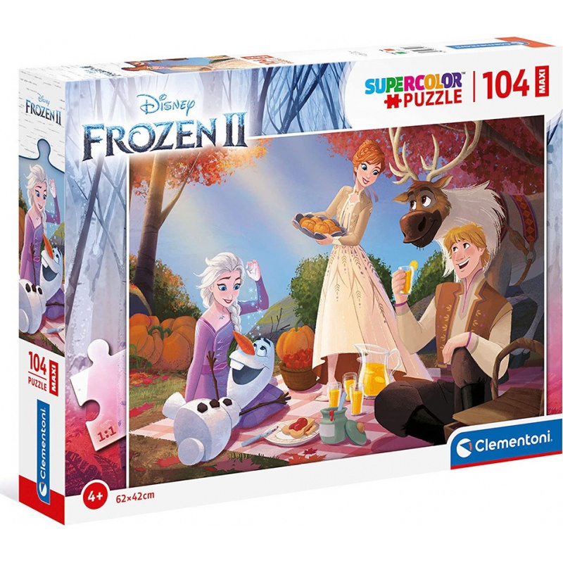 Clementoni Παιδικό Παζλ Maxi Super Color Frozen 2 104 τμχ (1210-23757)