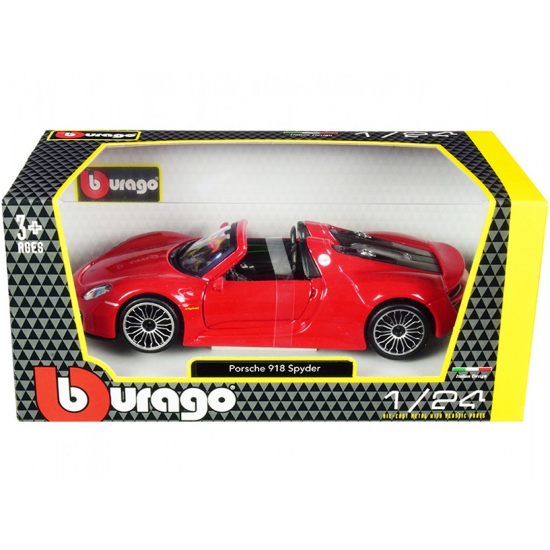 Bburago Bburago 1:24 Porche 918 Spyder Red (18/21076R)