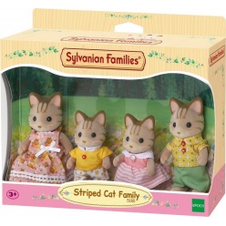 Sylvanian Families: Striped Cat Family (5180) (030237)