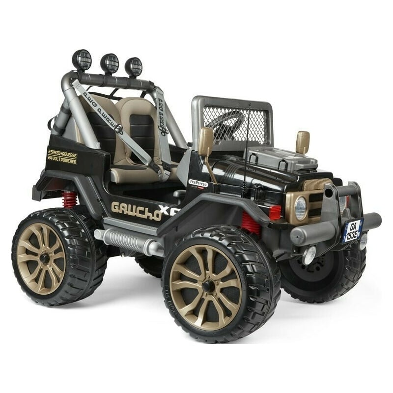 Peg Perego Παιδικό Αυτοκίνητο Gaucho XP Ηλεκτροκίνητο Διθέσιο 24 Volt Μαύρο (OD0555)