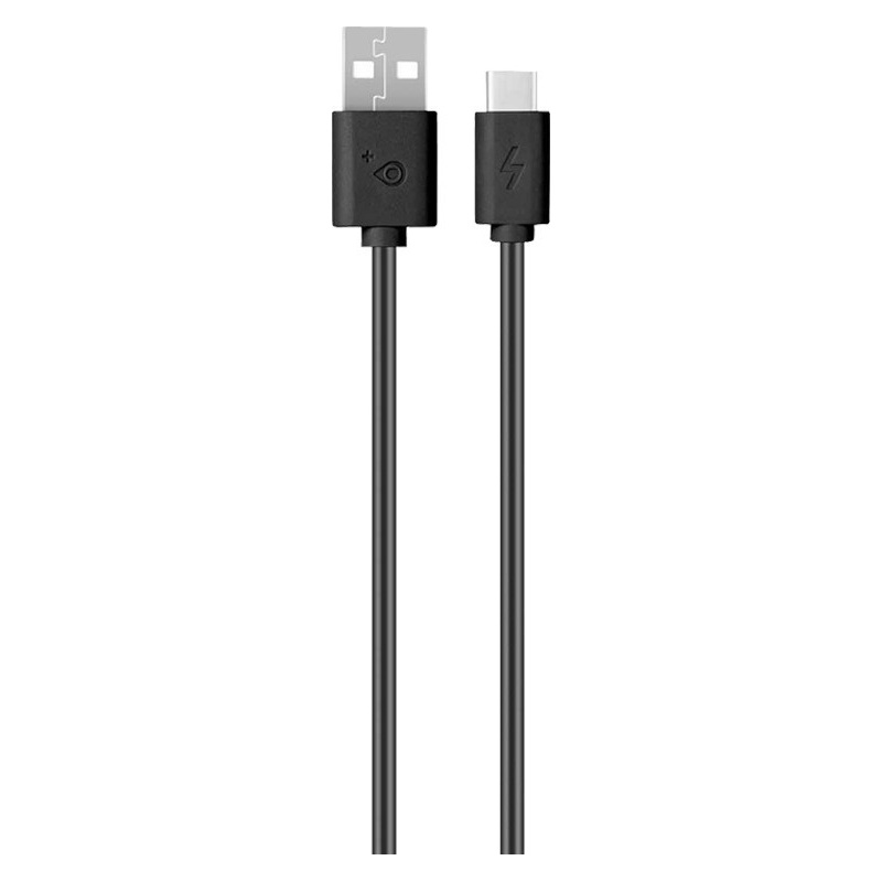 Moveteck Regular USB 2.0 Cable USB-C male - USB-A male Μαύρο 1m (463.57137)