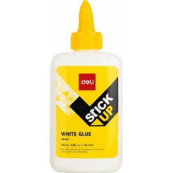 Deli Υγρή Κόλλα Stick Up White Glue Μεσαίου Μεγέθους Γενικής Χρήσης 120ml Χωρίς Διαλύτες12Τ (231.39447)