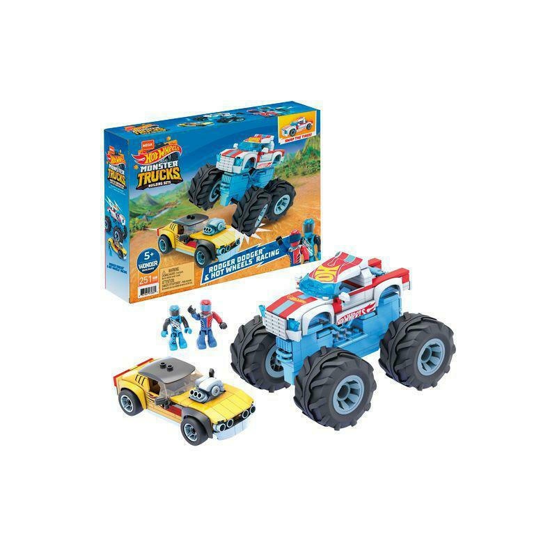Mattel Mega Bloks - Hot Wheels Rodger Dodger & Hot Wheels Racing Οχηματα (251 Τμχ) (GYG22)