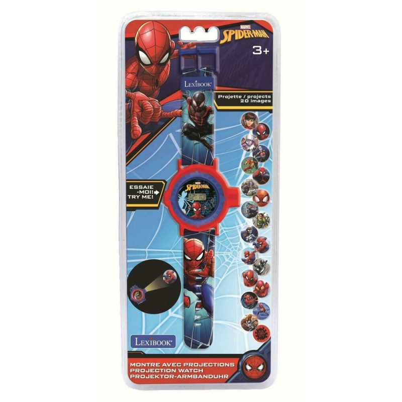 Real Fun Toys Spiderman Ρολόι Προτζέκτορα με 20 Εικόνες Για Προβολη (25.DMW050SP)