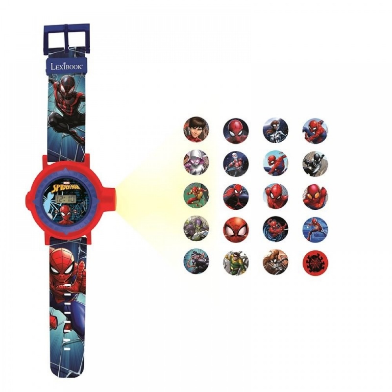 Spiderman Ρολόι Προτζέκτορα με 20 Εικόνες Για Προβολη (25.DMW050SP) φωτογραφία