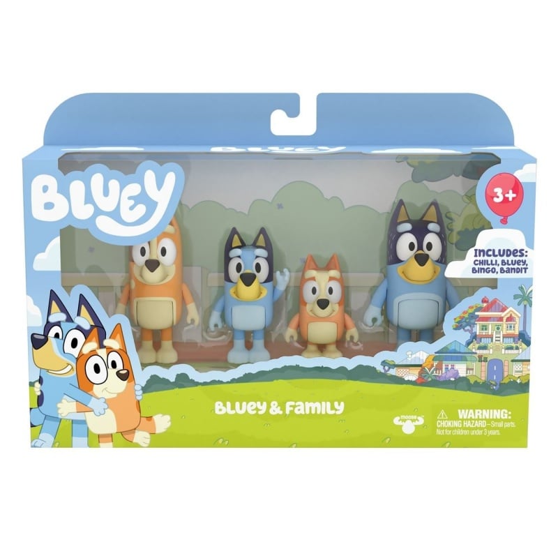 Giochi Preziosi Bluey Φιγουρα 4PACK - 2 Σχέδια (BLY01110A)