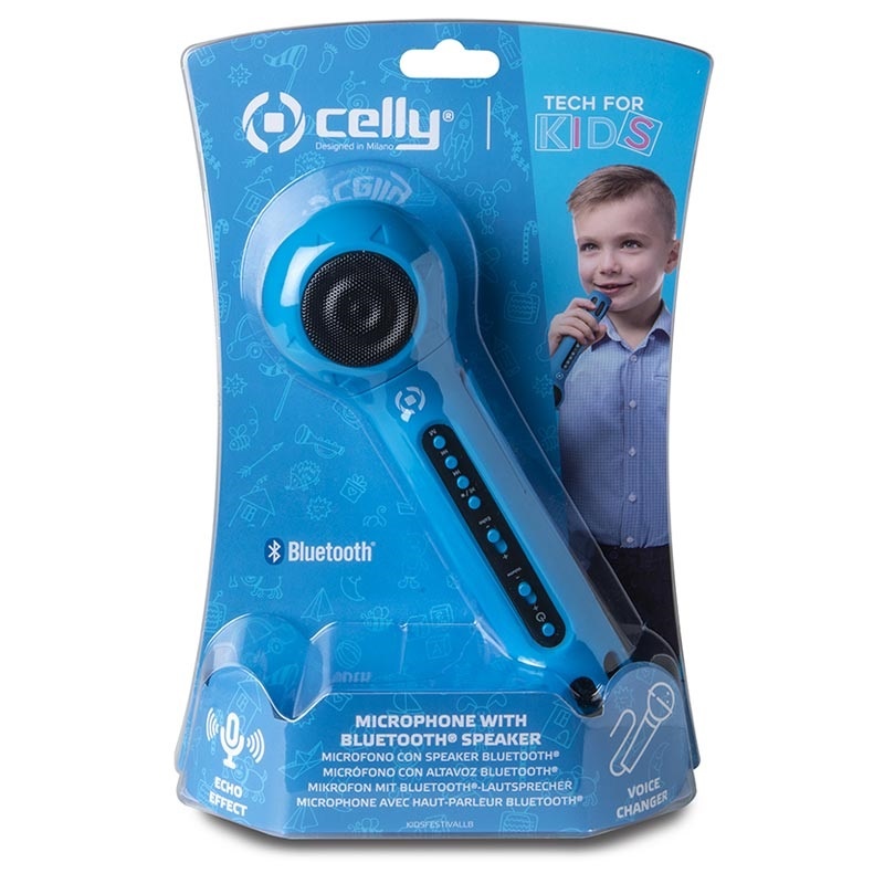Celly Celly Μικροφωνο Ασυρματο Bluetooth Με Ηχειο Kidsfestival Μπλε (411.752622)