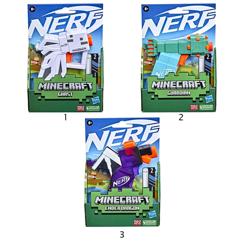 Nerf Εκτοξευτής Microshots Minecraft - 3 Σχέδια (F4417)