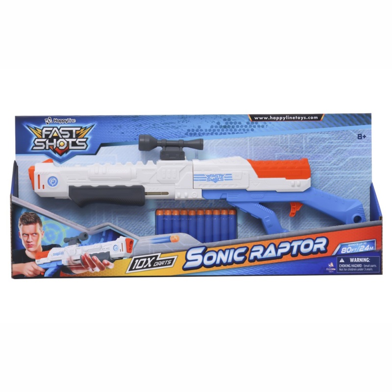 Fast Shots Sonic Raptor Set With 10 Foam Darts (590070)