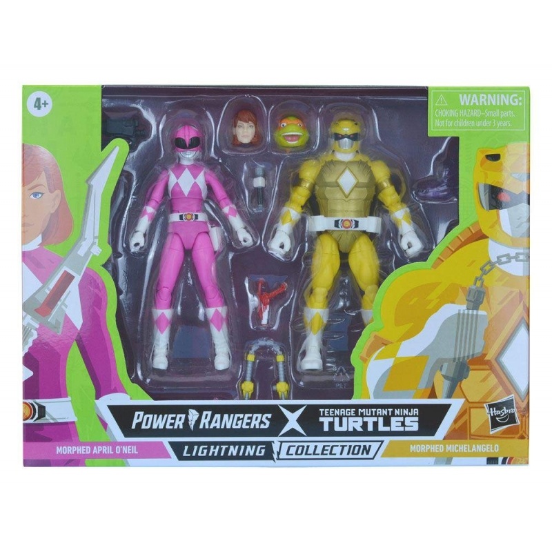 Hasbro Power Rangers Tmnt Lc Michelangelo N April 2 Pack (F2967)