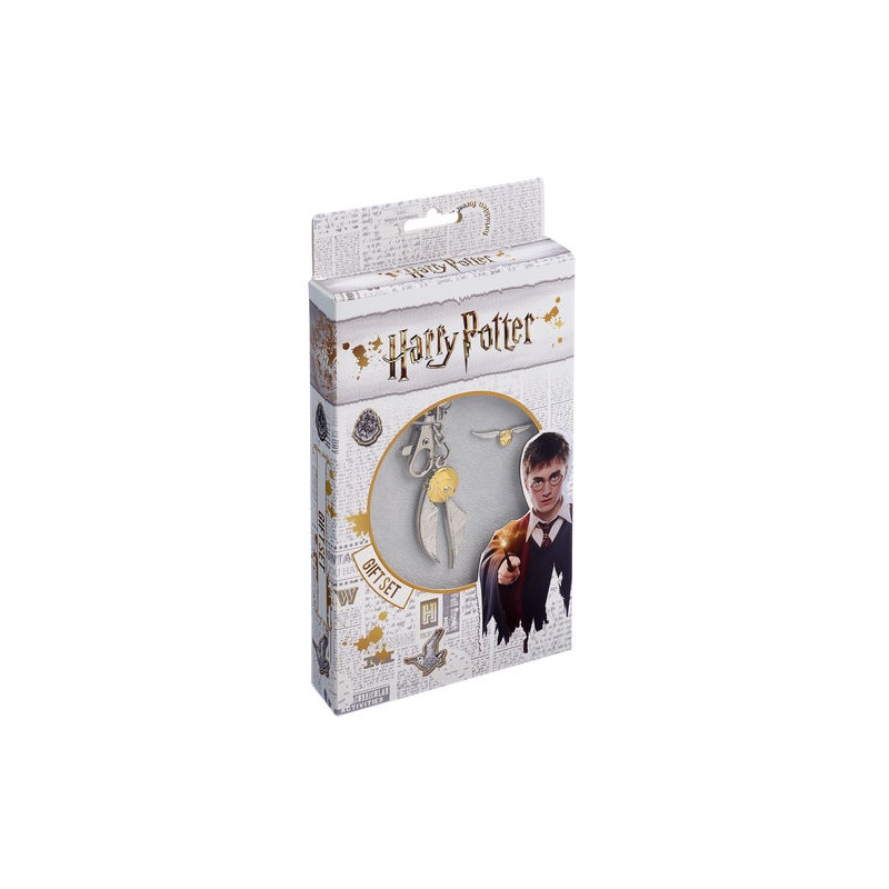 Noble Golden Snitch Keyring And Pinbadge Set - Harry Potter (EGSK0004)