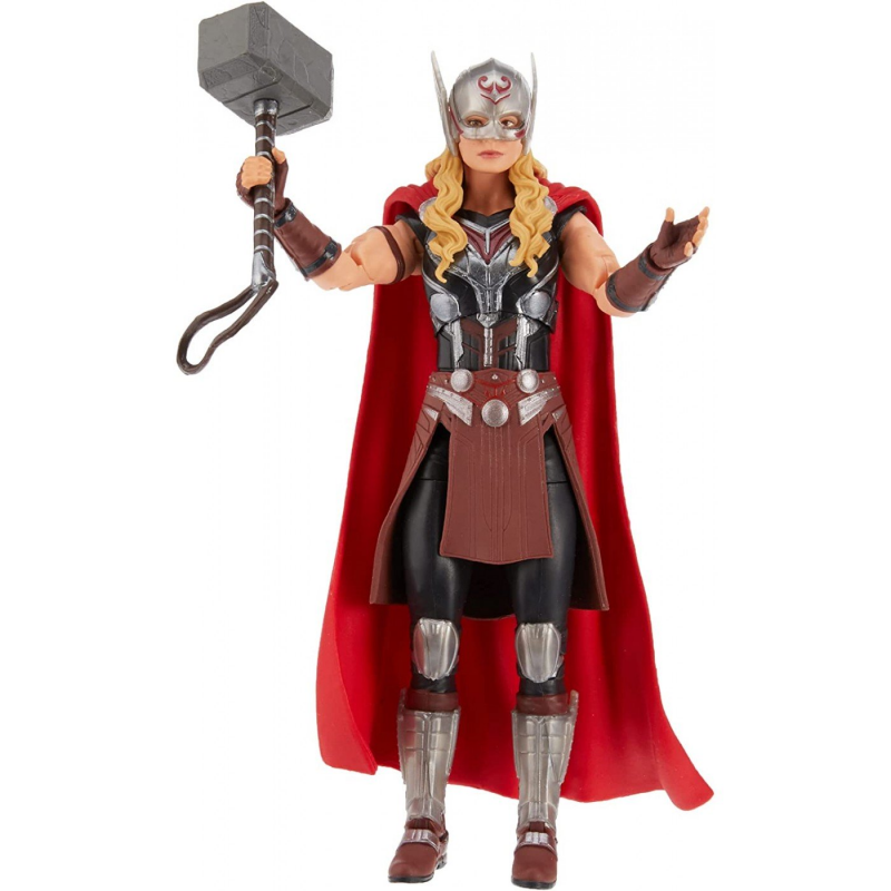 Hasbro Marvel Legends Series Thor: Love and Thunder Mighty Thor 6-inch 4 Accessories, 1 Build-a-figure (F1060)