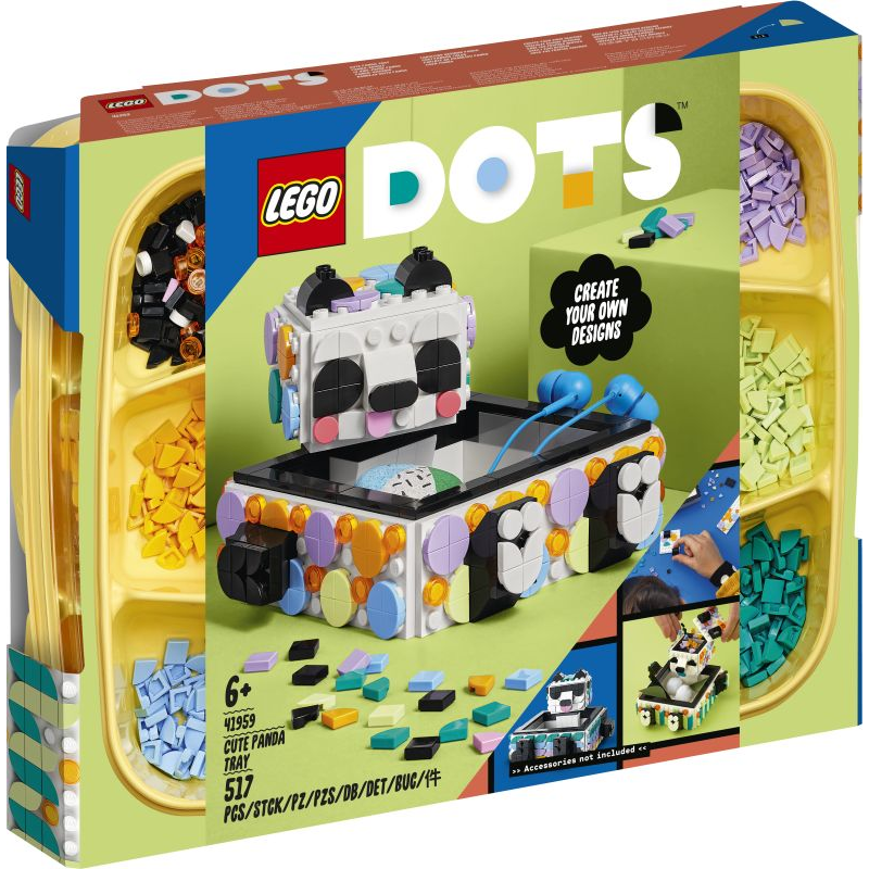 Lego Dot'S Cute Panda Tray (41959)