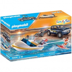Playmobil Φορτηγακι Με Τρειλερ Και Ταχυπλοο (70534)