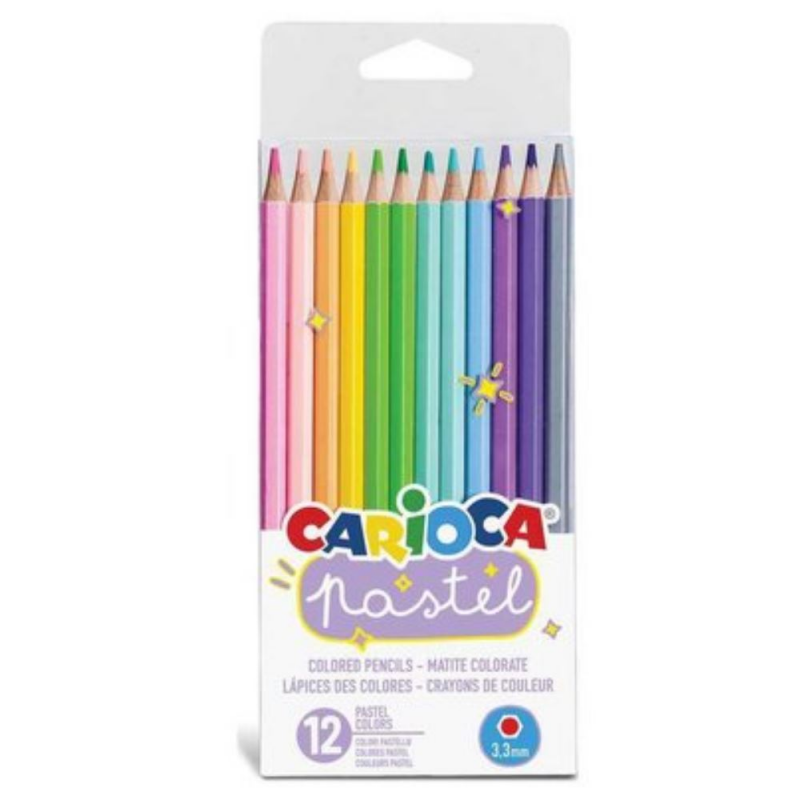Μολυβι Χρωματων 12 Τεμαχιων Carioca Pastel 3,3Mm (32398)