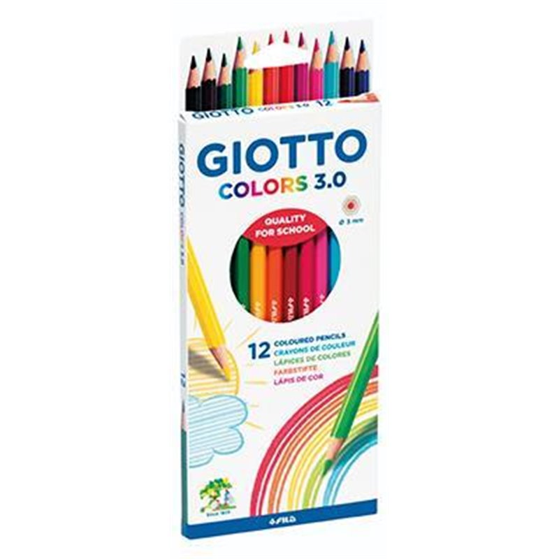 Ξυλομπογιες Giotto Colors 3.0 Blister 12 Τμχ (000276600)