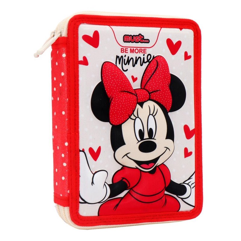 Κασετίνα Διπλή Γεμάτη Disney Minnie Mouse Be More Minnie Must (000563027)
