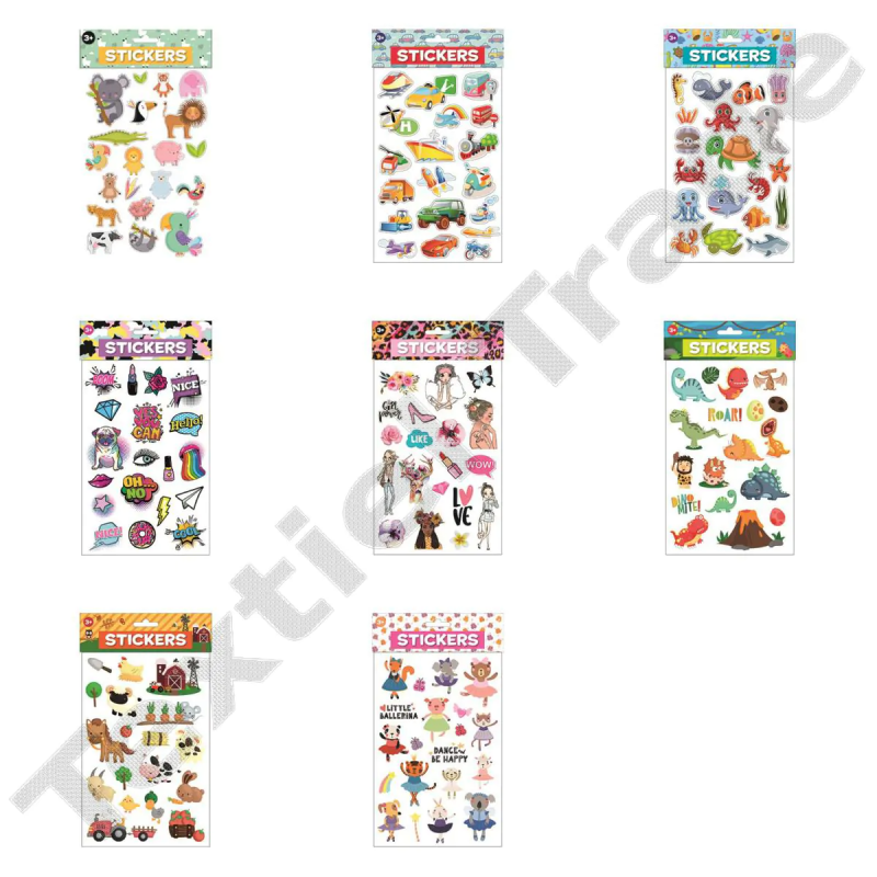 Αυτοκολλητα Sticker Puffy 30,5X17X0,7 - 8 Σχέδια (F01397)