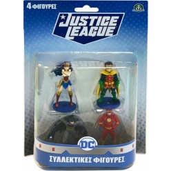 Justice league Φιγούρες Toppers 4 Pack - 3 Σχέδια (JUT02000)