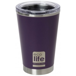 Eco Life Coffee Thermos Dark Purple 370Ml (33-BO-4108)