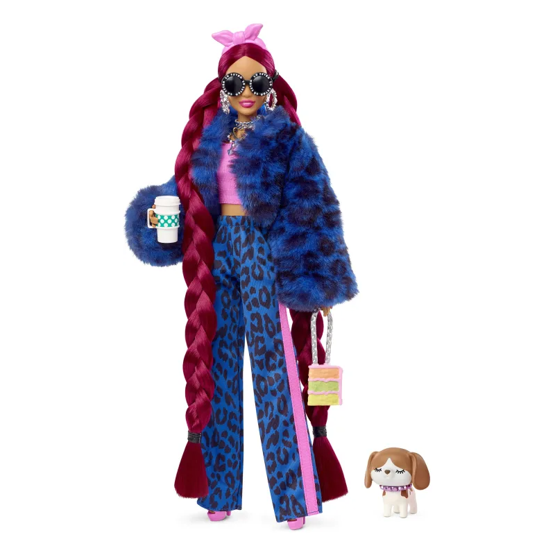 Barbie Extra - Blue Leopard Track Suit (HHN09)