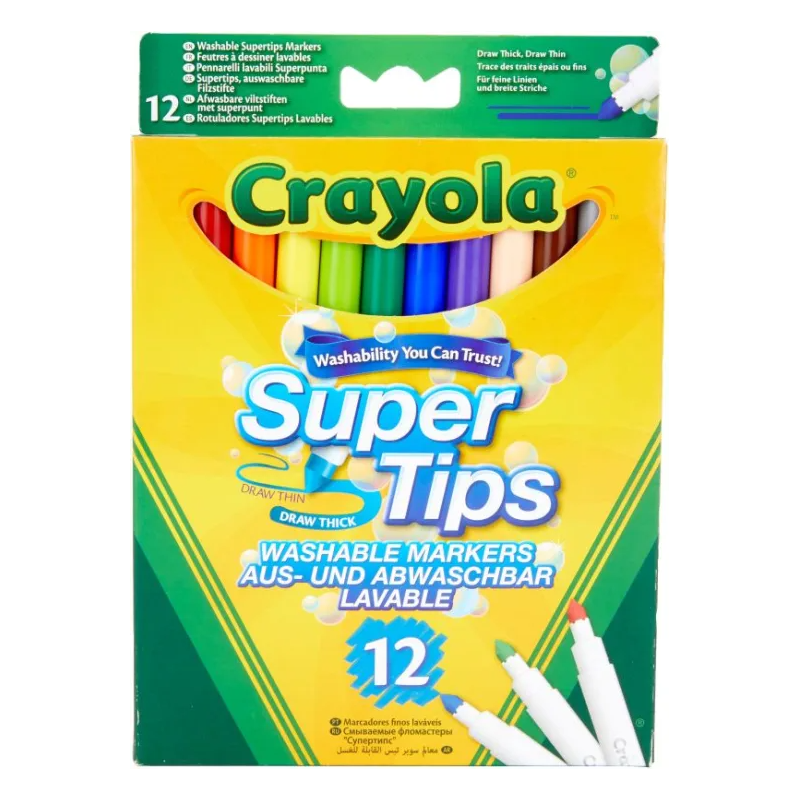 Giochi Preziosi Crayola 12 Λεπτοι Μαρκαδοροι Πλενομενοι (03.7509)