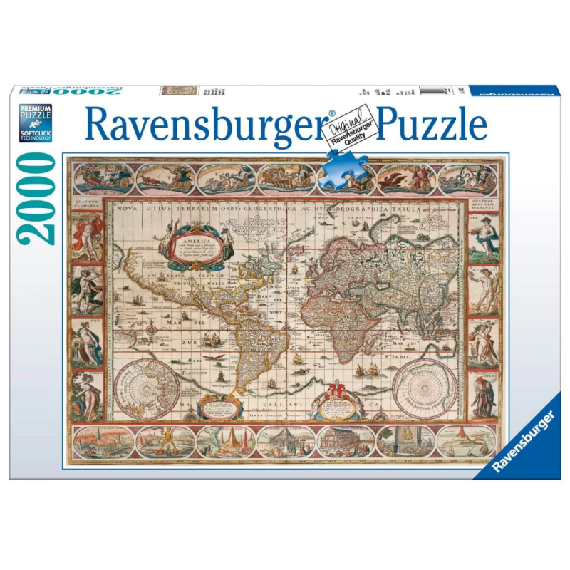 Ravensburger Παζλ 2000Τ. Ιστορικος Παγκοσμιος Χαρτης (16633)